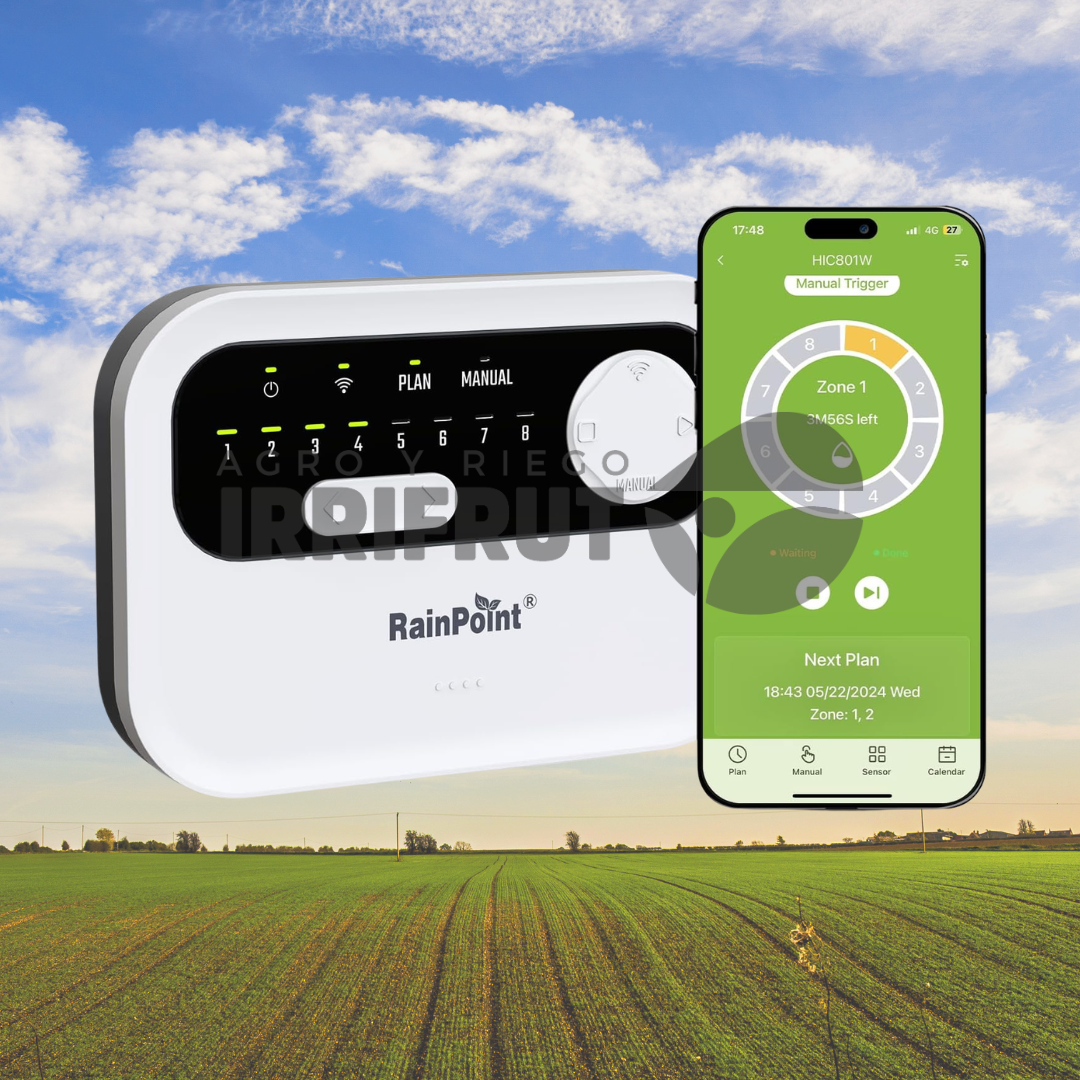 Programador de Riego 8 zonas wifi