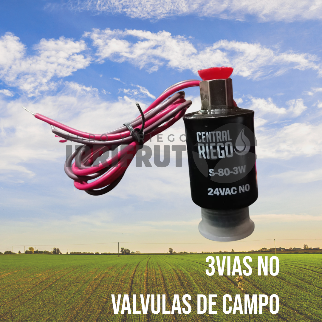 Solenoide 3vias 3W 24V AC NO CENTRAL RIEGO