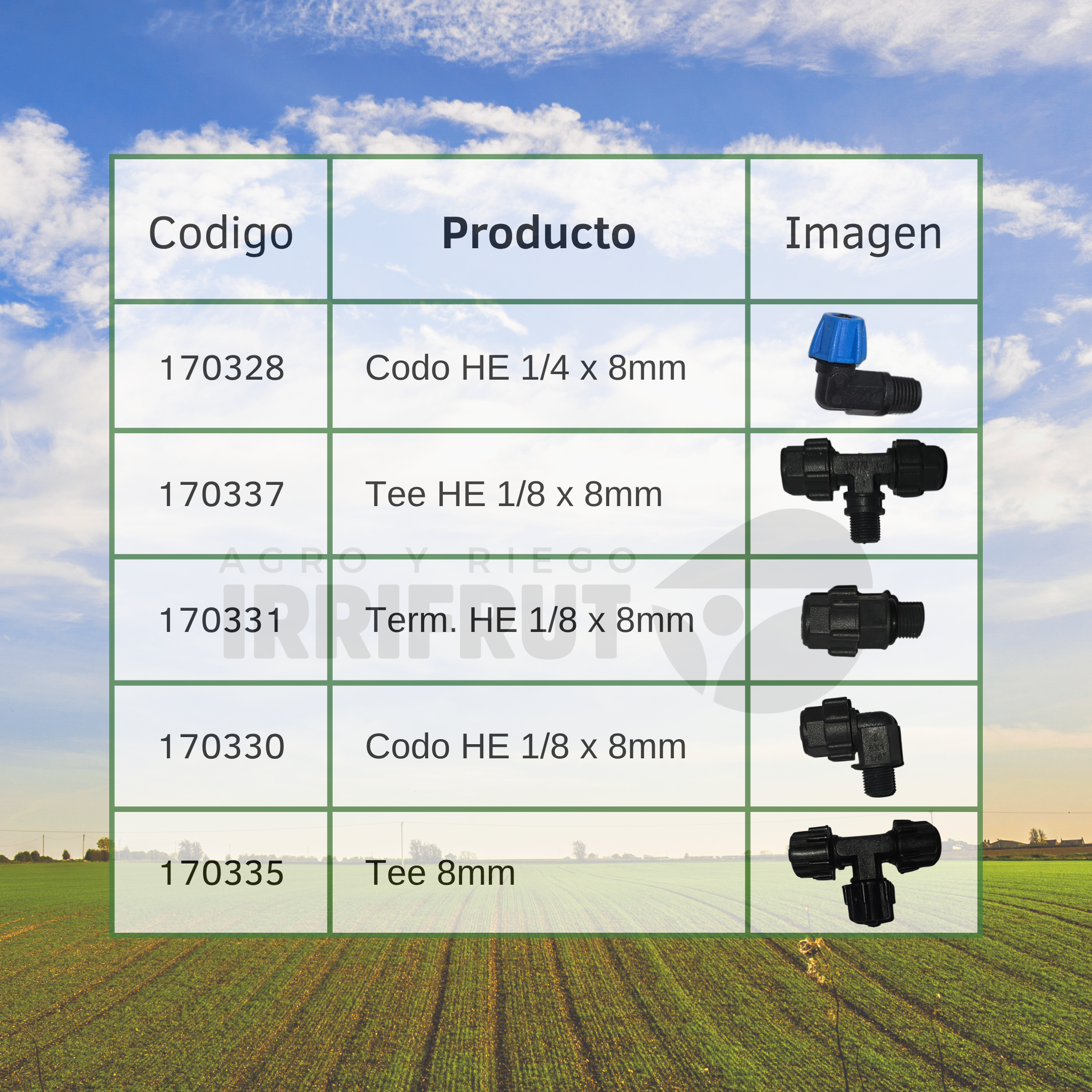 CODO HE 1/4”x8mm