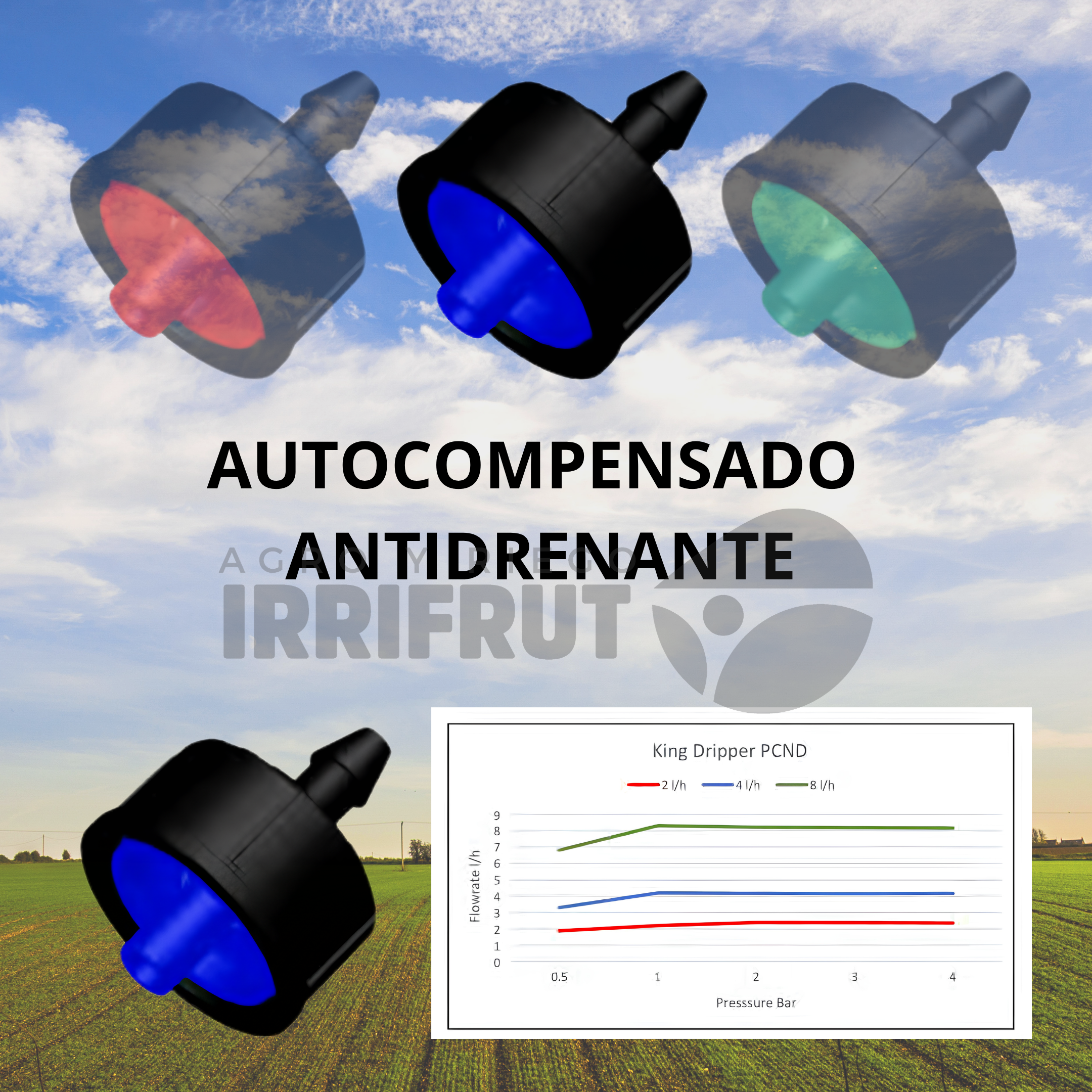 4 l/h, Rainbow Italiano (Azul)